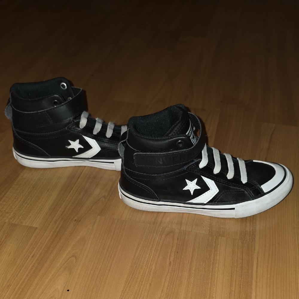 Converse Kids Black and White Star Sneakers - Picture 7 of 8